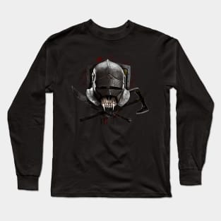 Medieval mercenary skull Long Sleeve T-Shirt